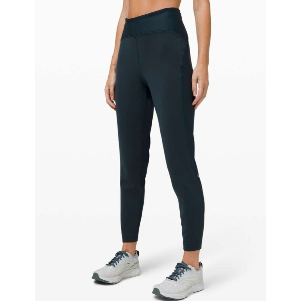Lululemon Chase the Chill High-Rise Pant 28" Size 6 Turquoise Submarine W5CVFS